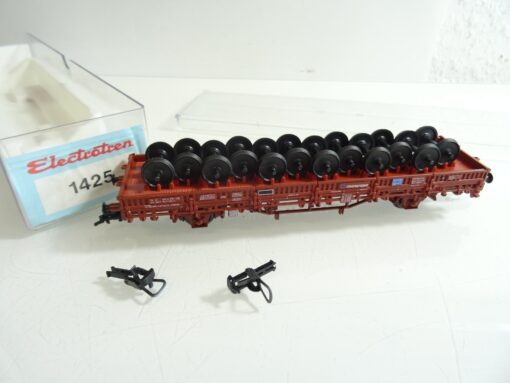 Electrotren H0 1425 Niederbordwagen mit Achsen der SNCF in OVP RR7721