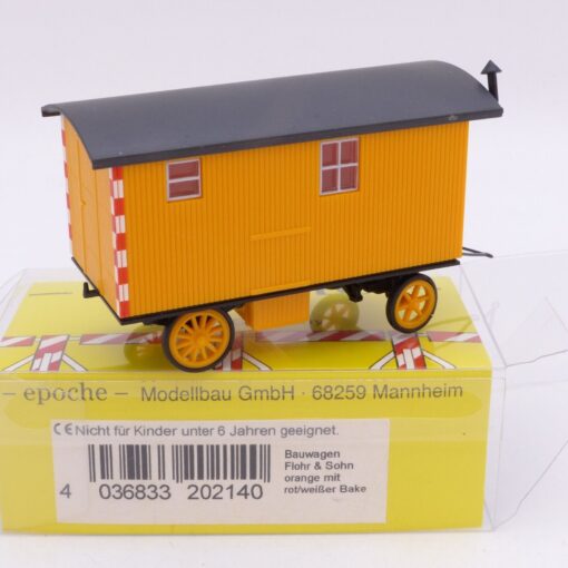 Epoche 1:87 Nr.: 20214 Bauwagen Flohr & Sohn orange, in OVP EX1772 – Bild 3