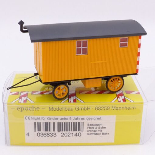 Epoche 1:87 Nr.: 20214 Bauwagen Flohr & Sohn orange, in OVP EX1772