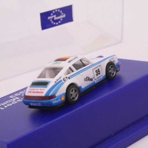 Euromodell 1:87 Nr. 35 Porsche 911 Carrera 2 #35 Gerhard Müller in PC-Box EZ9226 – Bild 3