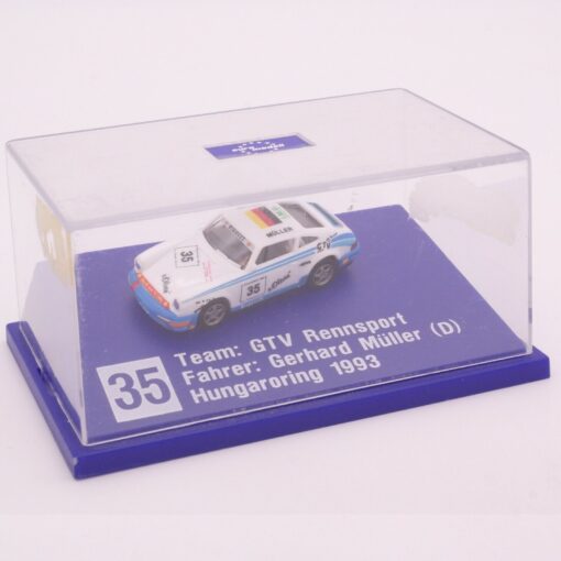 Euromodell 1:87 Nr. 35 Porsche 911 Carrera 2 #35 Gerhard Müller in PC-Box EZ9226 – Bild 4
