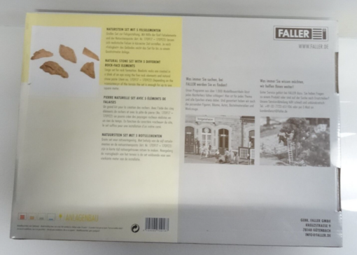 Faller 170916 Natursteinset mit 5 Felselementen ungeöffnet in OVP QR4661 – Bild 3