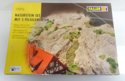 Faller 170916 Natursteinset mit 5 Felselementen ungeöffnet in OVP QR4661