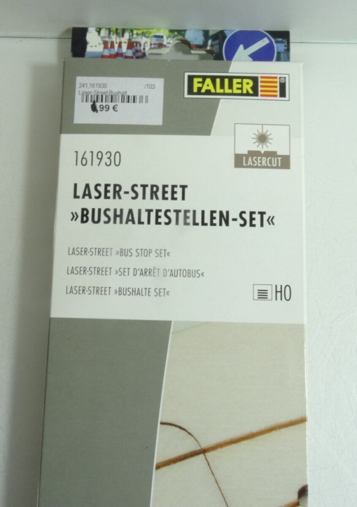 Faller H0 161930 Laser-Street Set Bushaltestell neuwertig in OVP QR4803 – Bild 3