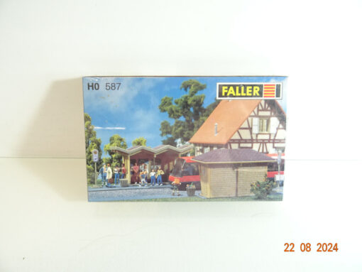 Faller H0 587 Bus Wartehäuschen neuwertig in OVP CK3059