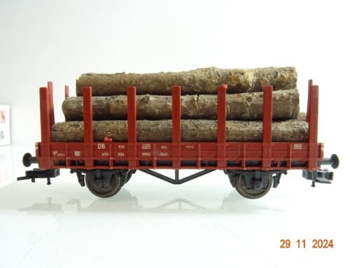 Fleischmann H0 5014 Rungenwagen mit Ladung der DB in OVP PR4385 – Bild 3
