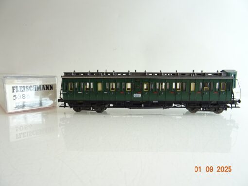 Fleischmann H0 5086 Abteilwagen mit Bremserhaus 3.Kl. in OVP BH65