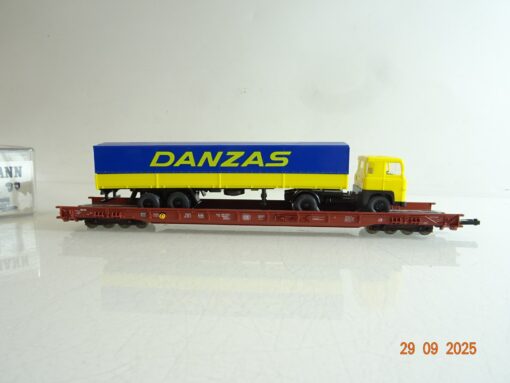 Fleischmann H0 5274 Niederflurwagen DANZA LKW der DB in OVP BH195 – Bild 3