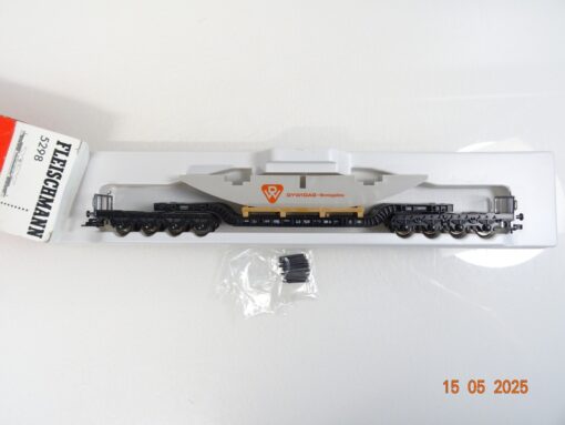 Fleischmann H0 5298 Tiefladewagen mit Ladung der DB in OVP PR7656