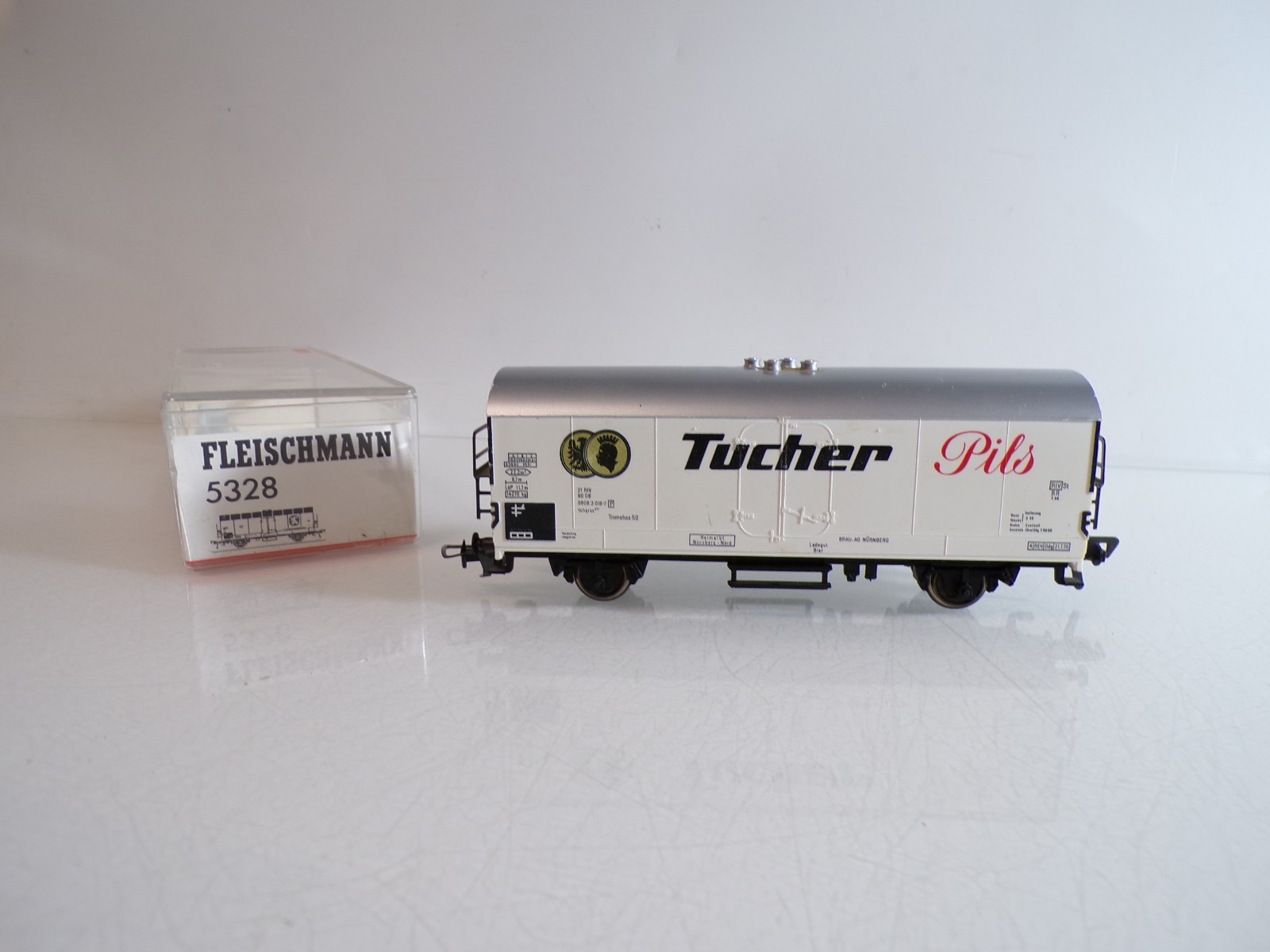 Fleischmann H0 5328 Kühlwagen Tucher Pils der DB in OVP BH1667