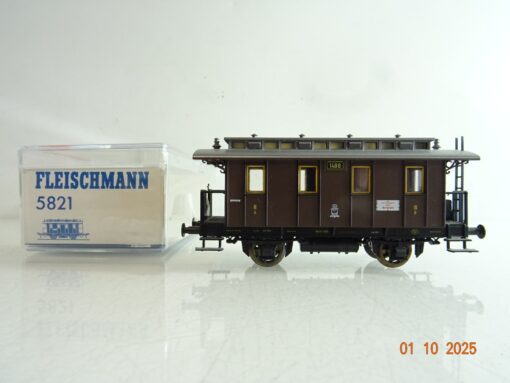 Fleischmann H0 5821 Personenwagen 3.Kl. der K.P.E.V. in OVP BH258