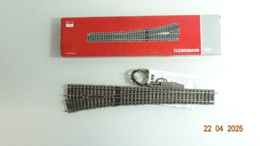 Fleischmann H0 6178 Schnellfahrweiche links mit Antrieb siehe Foto in OVP CK7641