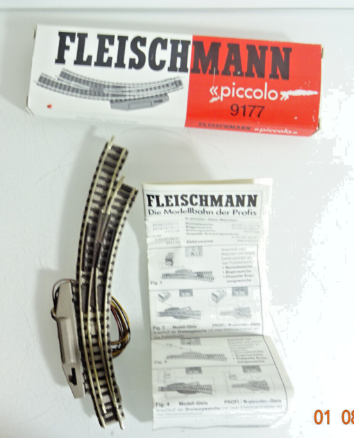 Fleischmann H0 9142 Elektrische Bogenweiche rechts siehe Foto CK2427