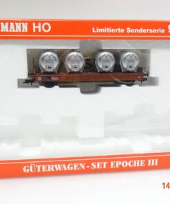 Fleischmann H0 96 5807K Güterwagen 1 Stück der DB mit Behältern in OVP JL3573