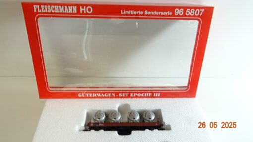Fleischmann H0 965807 Güterwagen-Set Epoche III 3 tlg. der DB in OVP PR8016 – Bild 4