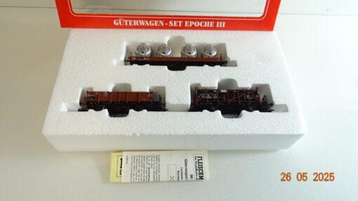 Fleischmann H0 965807 Güterwagen-Set Epoche III 3 tlg. der DB in OVP PR8016