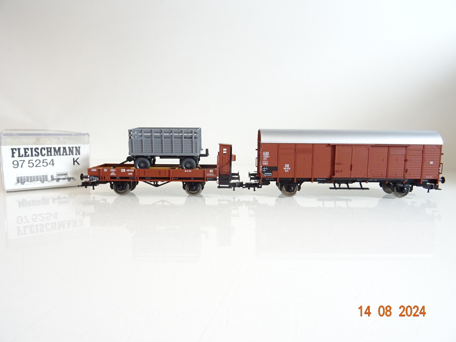 Fleischmann H0 975254 K Güterwagen Set der DB neuwertig in OVP PR2058 – Bild 3
