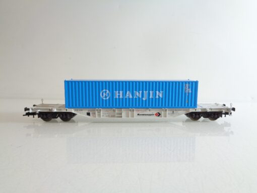 Fleischmann H0 Containertragwagen mit Container HANJIN der DB BH701 o. – Bild 3