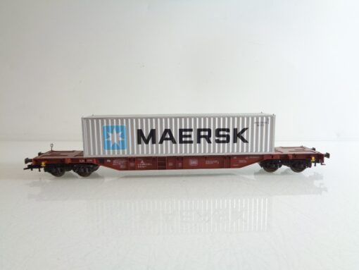 Fleischmann H0 Containertragwagen mit Container MAERSK der DB BH702 o. – Bild 3