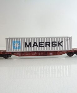 Fleischmann H0 Containertragwagen mit Container MAERSK der DB BH702 o.