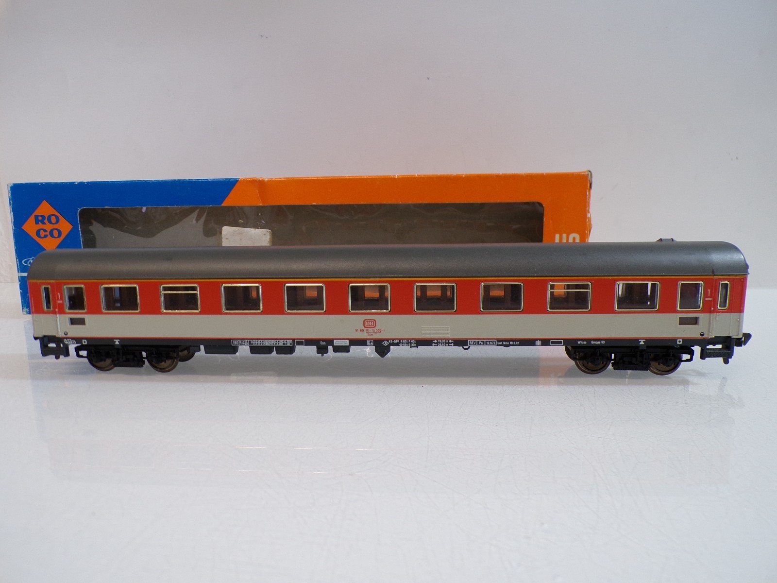 Fleischmann H0 Personenwagen 1.Kl. der DB in EVP BH1835 – Bild 3