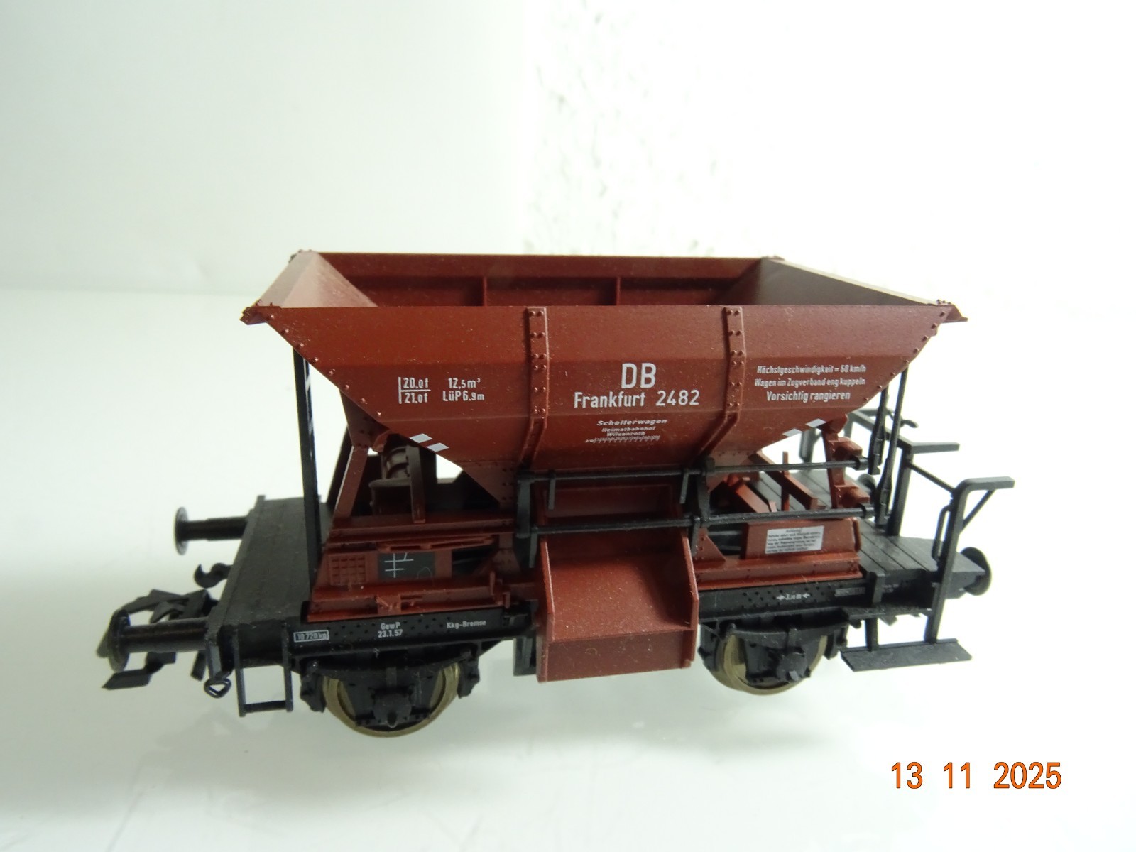 Fleischmann H0 Schotterwagen Frankfurt 2482 der DB RR4594 o.