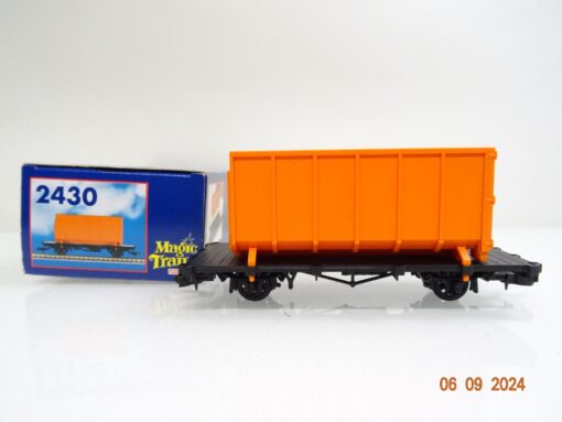 Fleischmann Magic Train 0e 2430 Tragwagen mit Abrollcontainer in OVP PR2553 – Bild 3