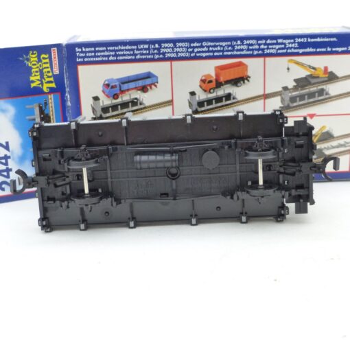Fleischmann Magic Train 2442 Rungenwagen mit Bremserhaus Stm.L.B. in OVP EX6629 – Bild 4