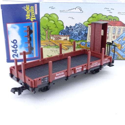 Fleischmann Magic Train 2466 0e Rungenwagen mit Bremserhaus DR in OVP EX6633 – Bild 3