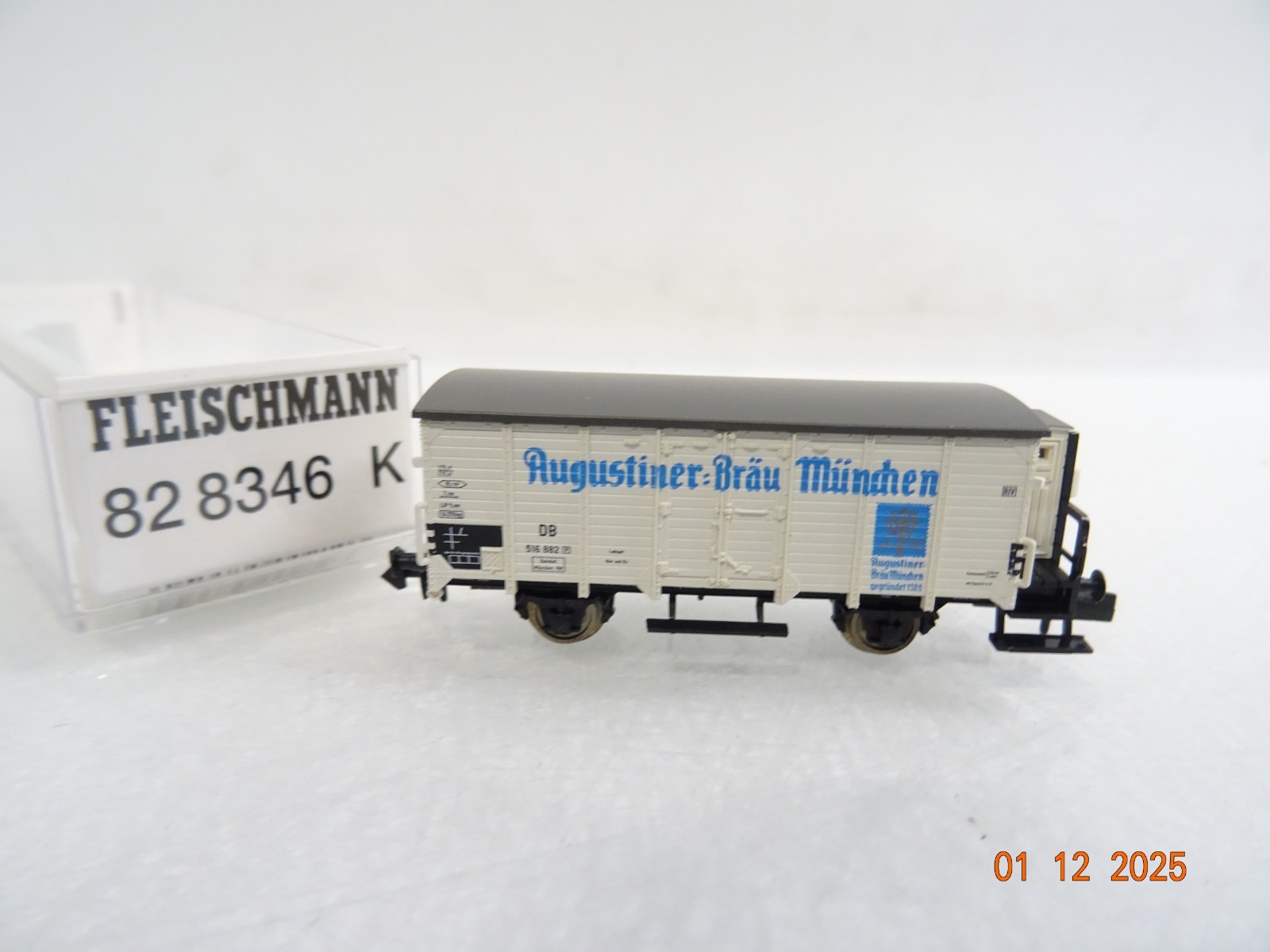 Fleischmann N 82 8346 K Bierwagen Augustiner-Bräu München der DB in OVP RR5184 – Bild 3