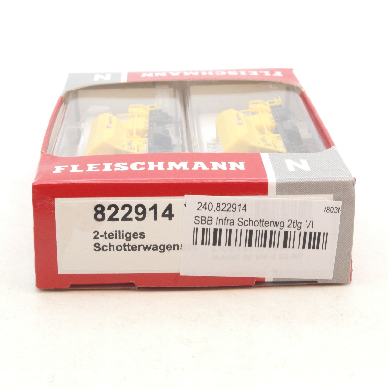 Fleischmann N 822914 Set Schotterwagen mit Ladung der SBB in OVP RG1100 – Bild 4