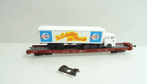 Fleischmann N 8277 RoLa Niederflurwagen mit LKW in OVP AR7469 – Bild 3
