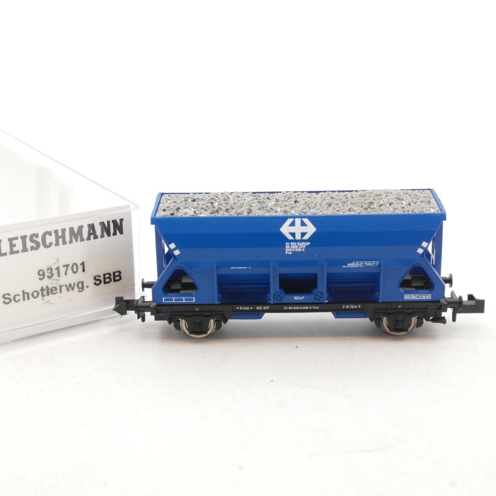 Fleischmann N 931701 Schotterwagen mit Ladung der SBB in OVP RG584