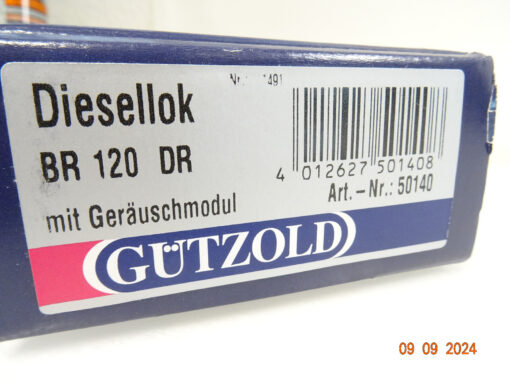 Gützold H0 50140 Diesellok BR 120 296-9 der DR mit Geräuschmodul in OVP LE5696 – Bild 5