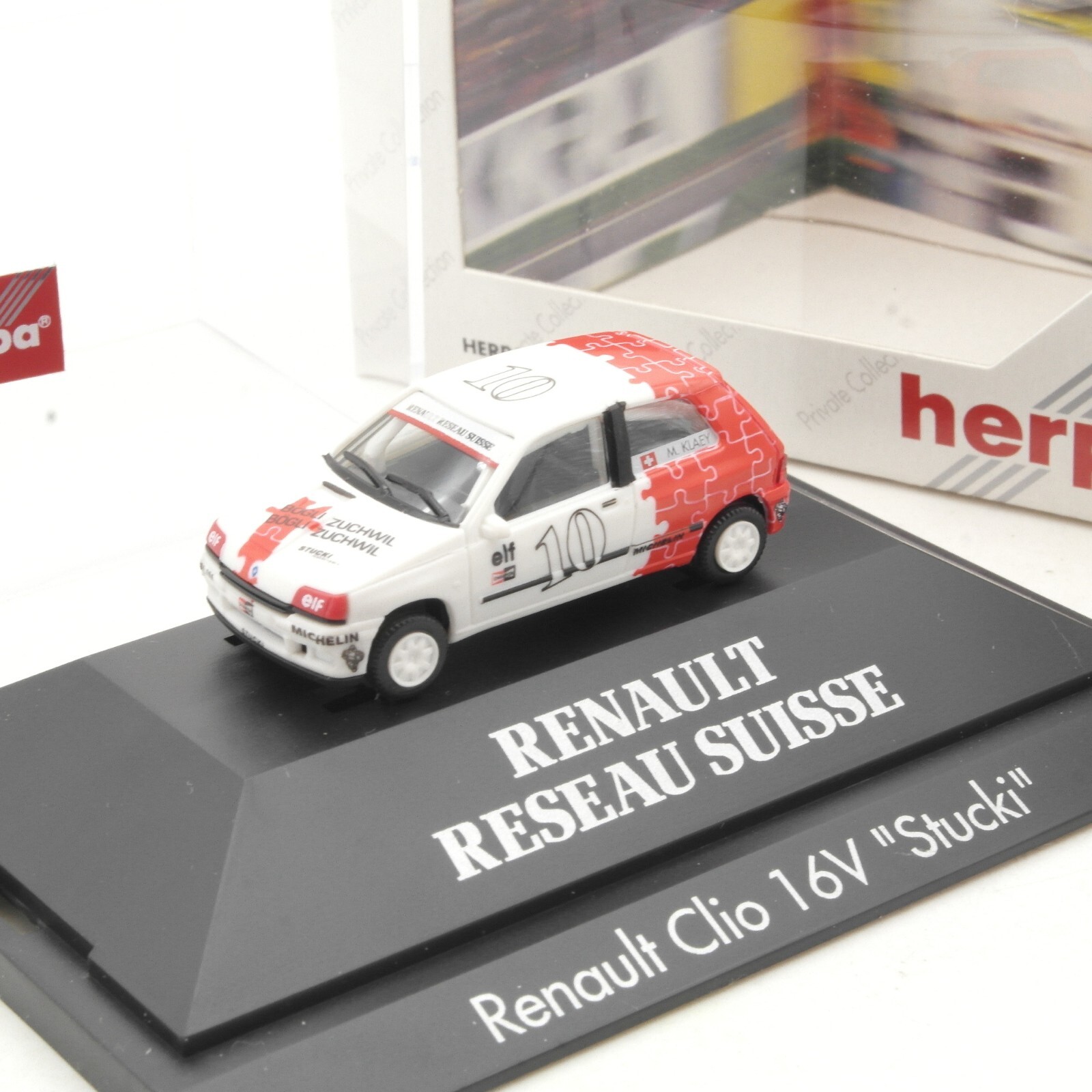 Herpa 1:87 035897 Private Collection CH Renault Clio 16V Stucki in OVP RA8294