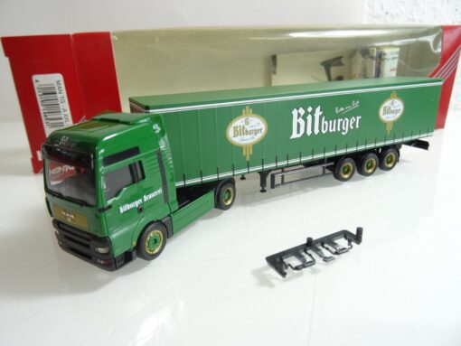 Herpa 1:87 146531 MAN TGA XXL Sattelzug Bitburger Pils in OVP RR327