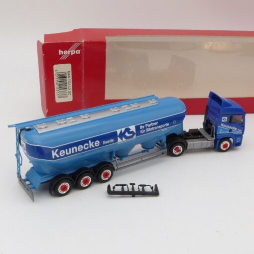 Herpa 1:87 153737 MAN TGA LX Eutersilo-Sattelzug Keunecke in OVP EX4778 – Bild 3