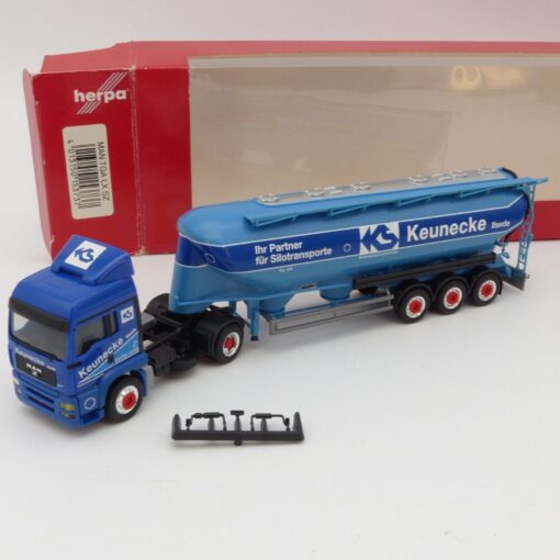Herpa 1:87 153737 MAN TGA LX Eutersilo-Sattelzug Keunecke in OVP EX4778