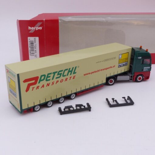 Herpa 1:87 153843 MAN TGX XXL Sattelzug PETSCHL Transporte rar in OVP EX4782 – Bild 3