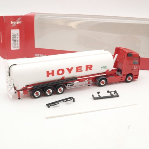 Herpa 1:87 157643 Mercedes-Benz Actros LH 08 Silo-Sattelzug Hoyer in OVP QR7540 – Bild 3