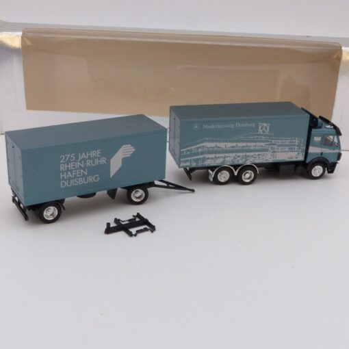 Herpa 1:87 161152 Mercedes SK Hängerzug Niederlassung Duisburg in OVP EX3541 – Bild 3
