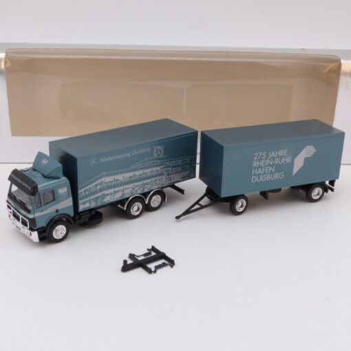 Herpa 1:87 161152 Mercedes SK Hängerzug Niederlassung Duisburg in OVP EX3541