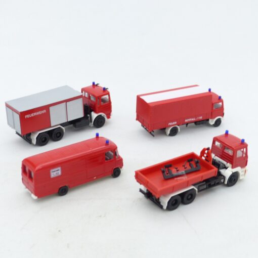 Herpa 1:87 4er-Pack Fahrzeuge der Feuerwehr siehe Bilder in Tüte EX7062 – Bild 3