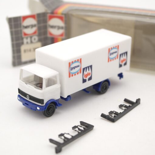 Herpa 1:87 814 390 MB Koffer-LKW Langnese iglo in OVP QR8835