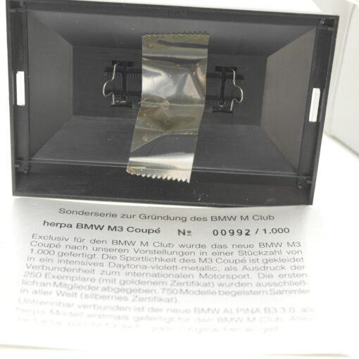 Herpa 1:87 BMW M Club Gründungsmodell 93/94 in OVP QR6826 – Bild 5