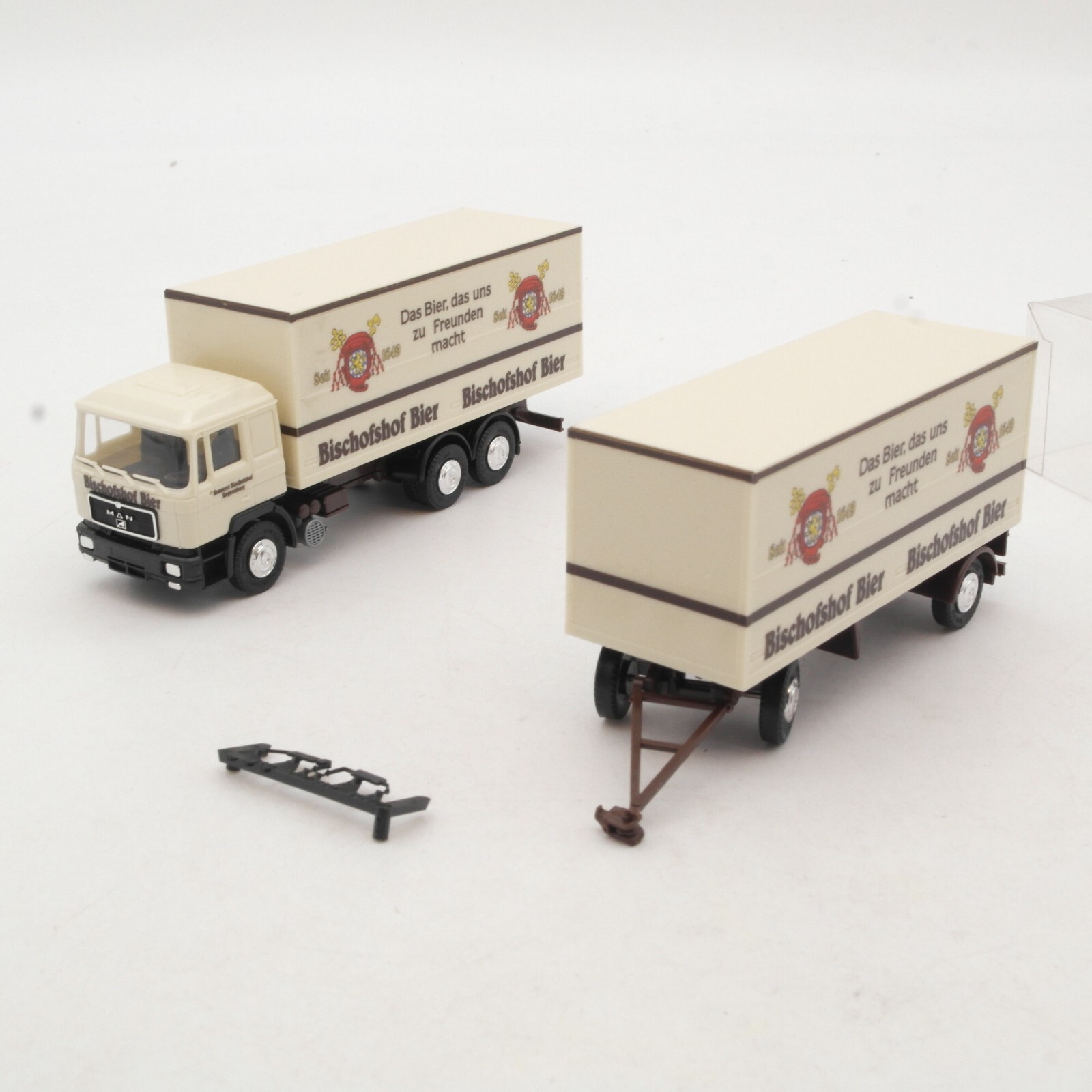 Herpa 1:87 MAN Hängerzug Bischofhof Bier in EVP RA8911