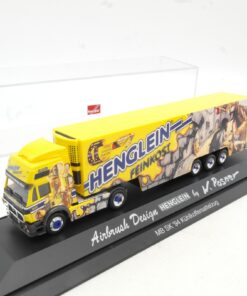 Herpa 1:87 MB SK Sattelzug Henglein W. Rosner Airbrush in PC Box RG1700