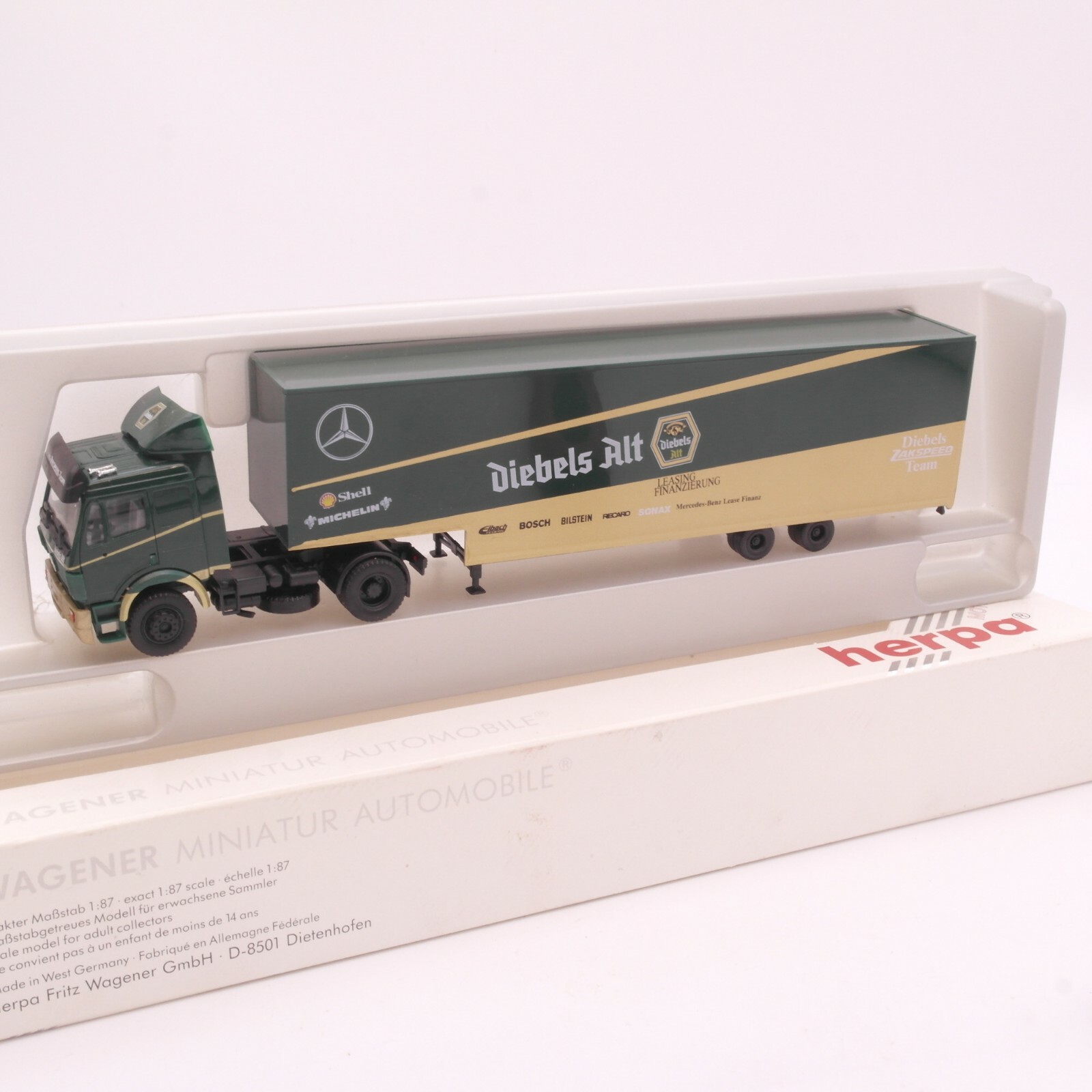 Herpa 1:87 Mercedes Benz Sattelzug Diebels Alt in EVP RT4557