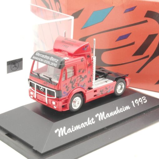 Herpa 1:87 Mercedes Benz Zugmaschine Maimarkt Mannheim 1993 in OVP QR5860