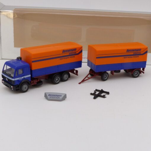 Herpa 1:87 Mercedes SK Hängerzug Spedition Bennemann in OVP EX3540